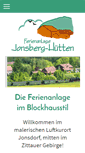 Mobile Screenshot of jonsberg-huetten.de