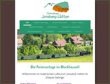 Tablet Screenshot of jonsberg-huetten.de